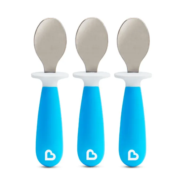 [2 Pack] Munchkin Raise™ Toddler Spoons (Blue)