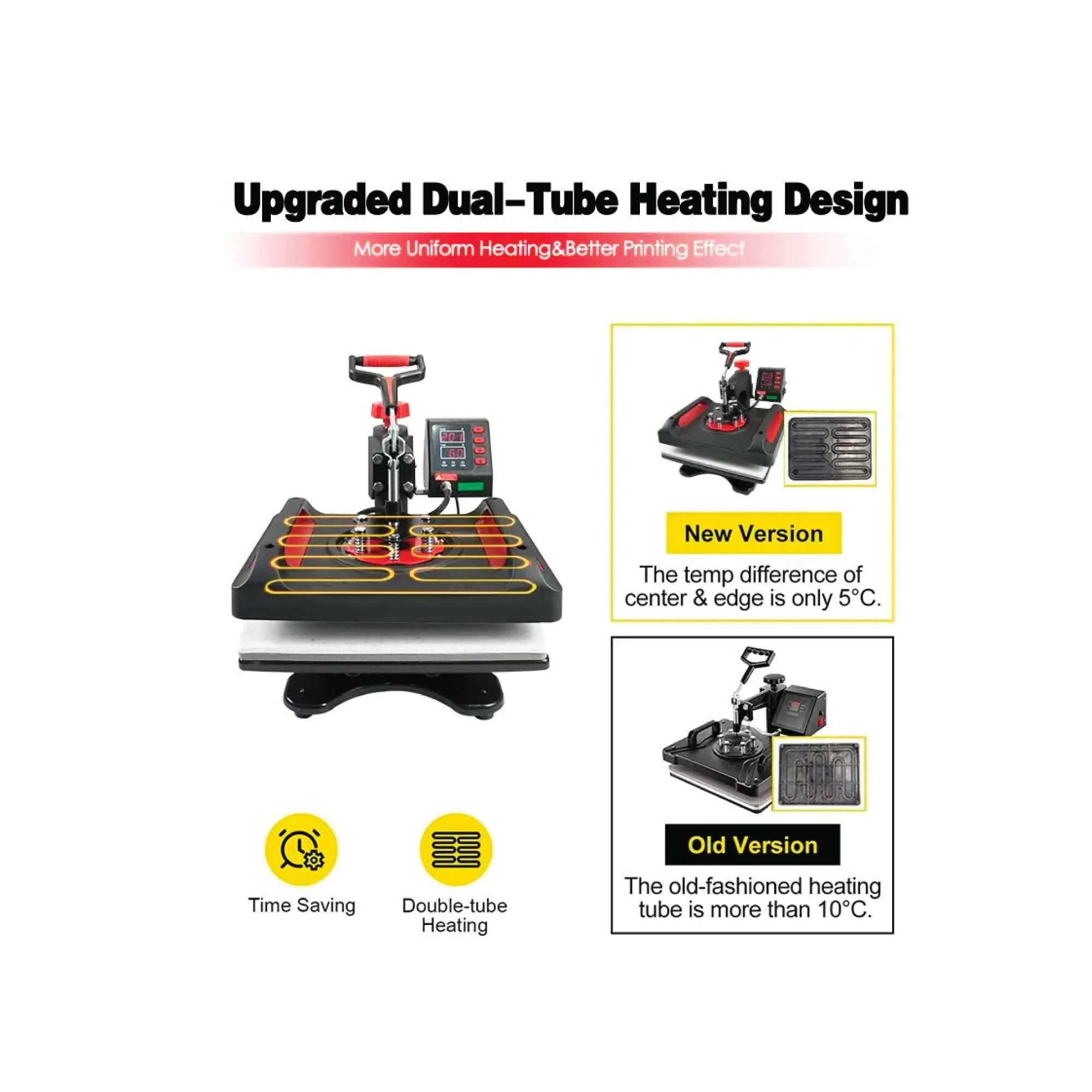 5 in 1 Combo Heat Press | DIY Hobby Craft Logo Transfer | HVT Sublimation Printing
