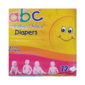 ABC DIAPERS 2 SMALL 3-6KG 72PCS
