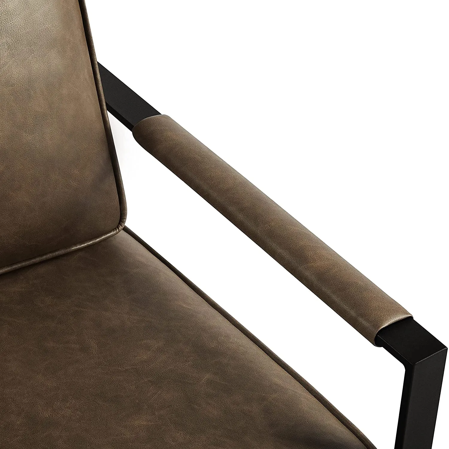 Accent Chair Set Upholstered Retro Arm Chair with Metal Legs