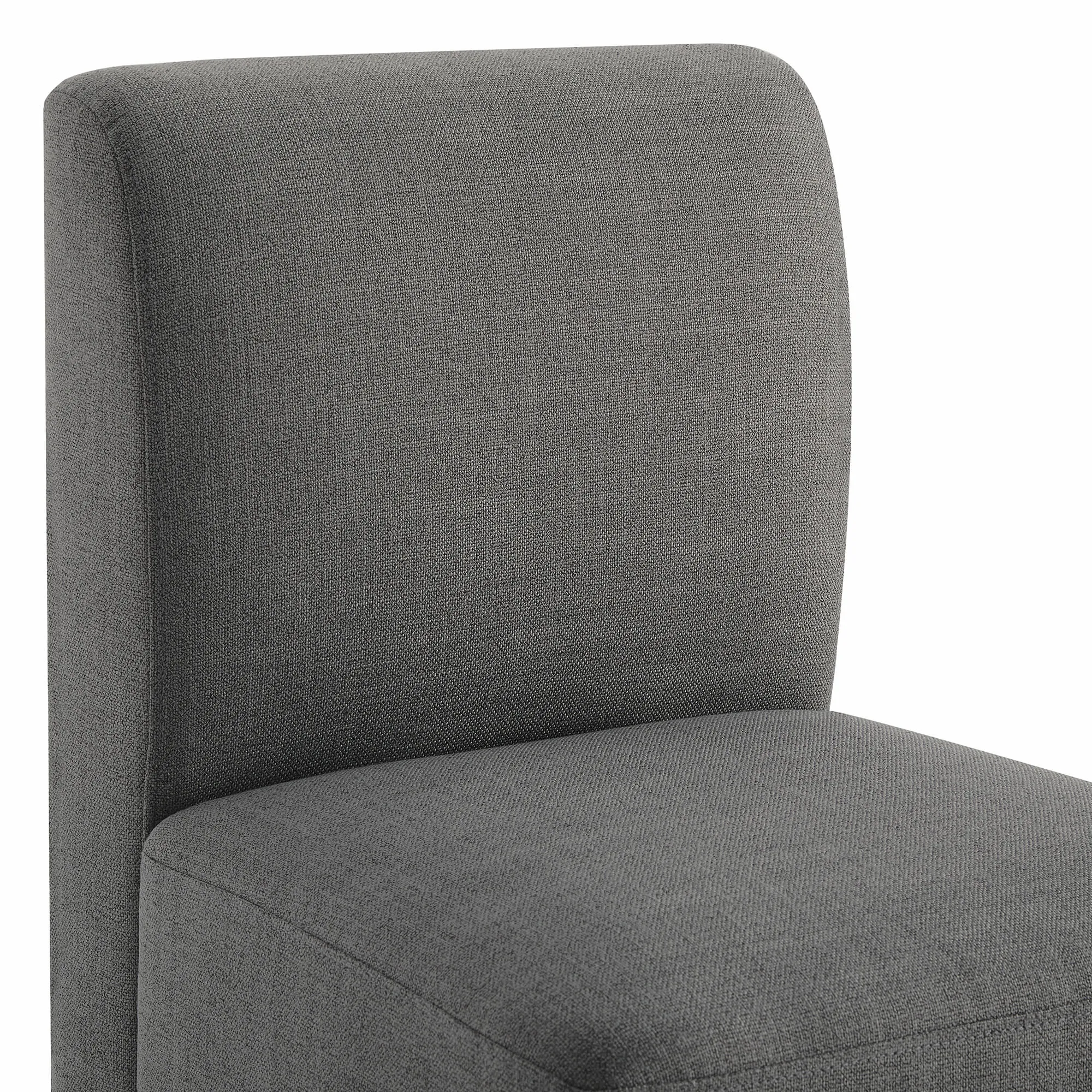 Aida Performance Fabric Dining Chair With Casters Base