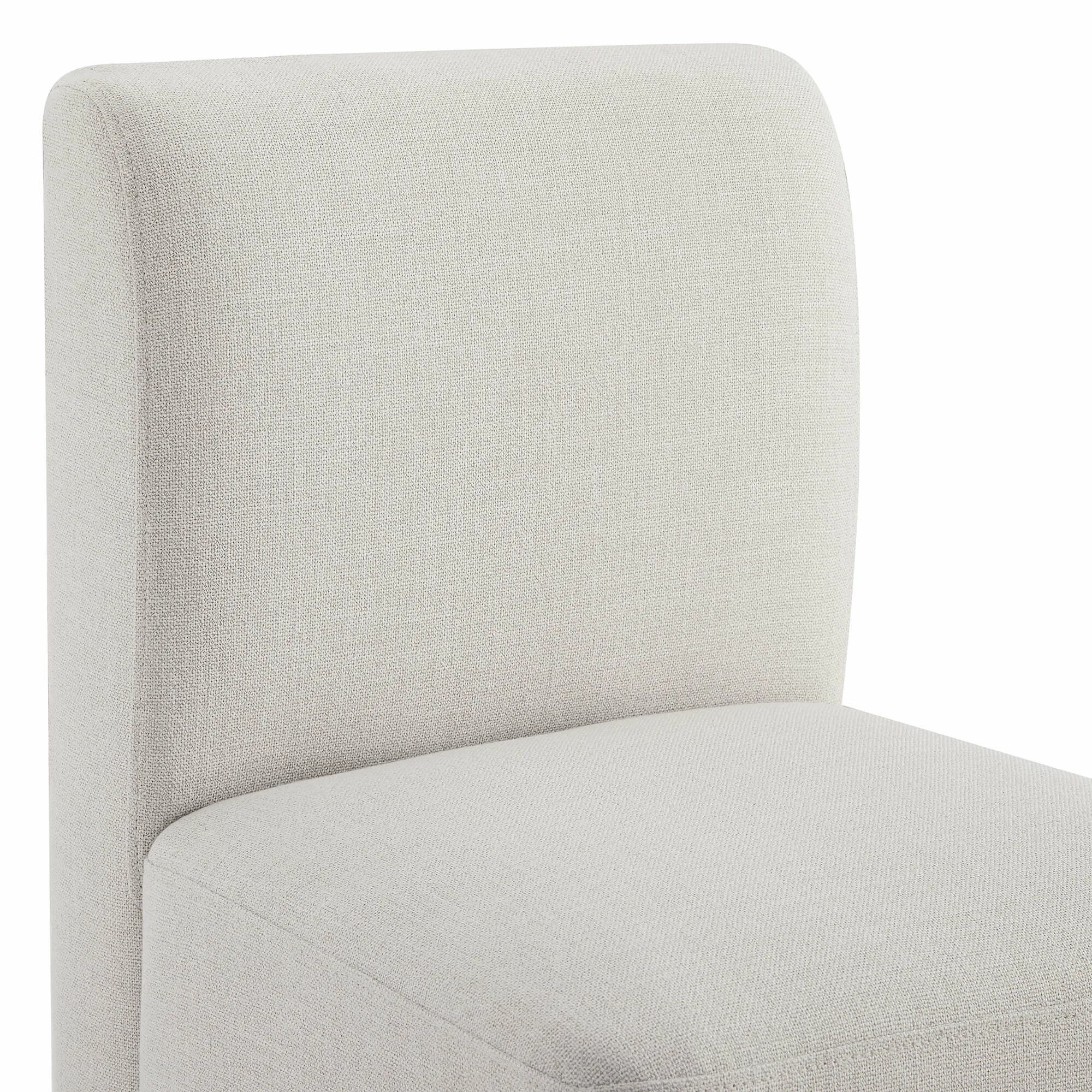 Aida Performance Fabric Dining Chair With Casters Base