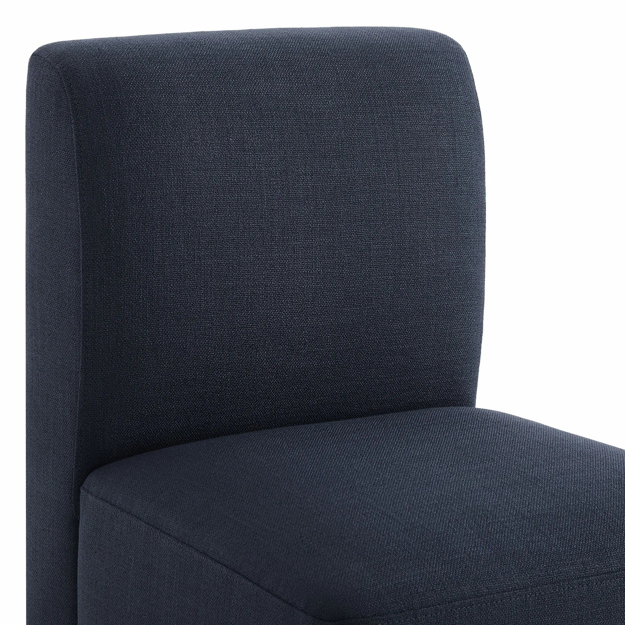 Aida Performance Fabric Dining Chair With Casters Base
