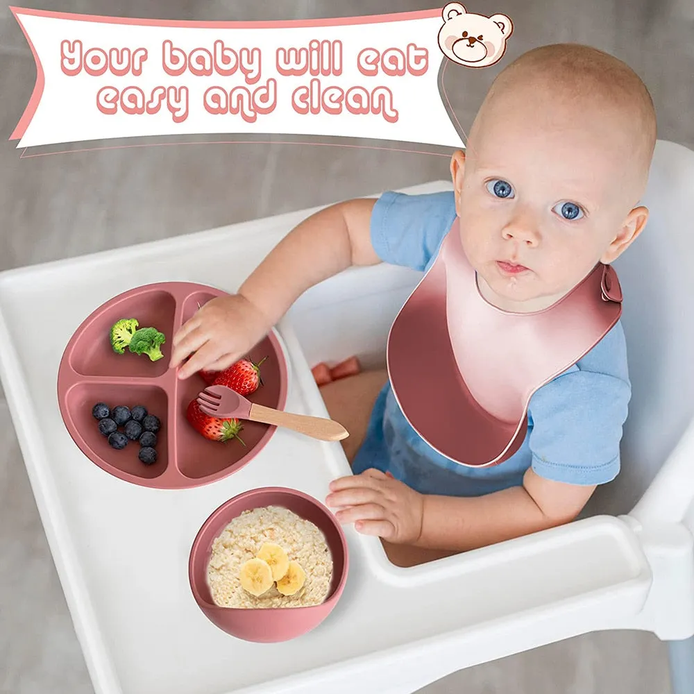 Baby 6/8-piece Silicone Tableware Set