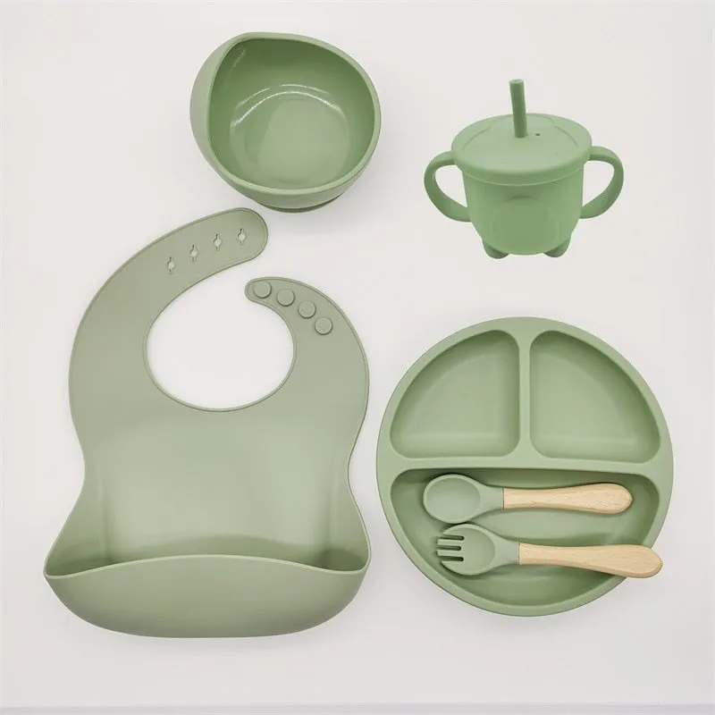 Baby 6/8-piece Silicone Tableware Set