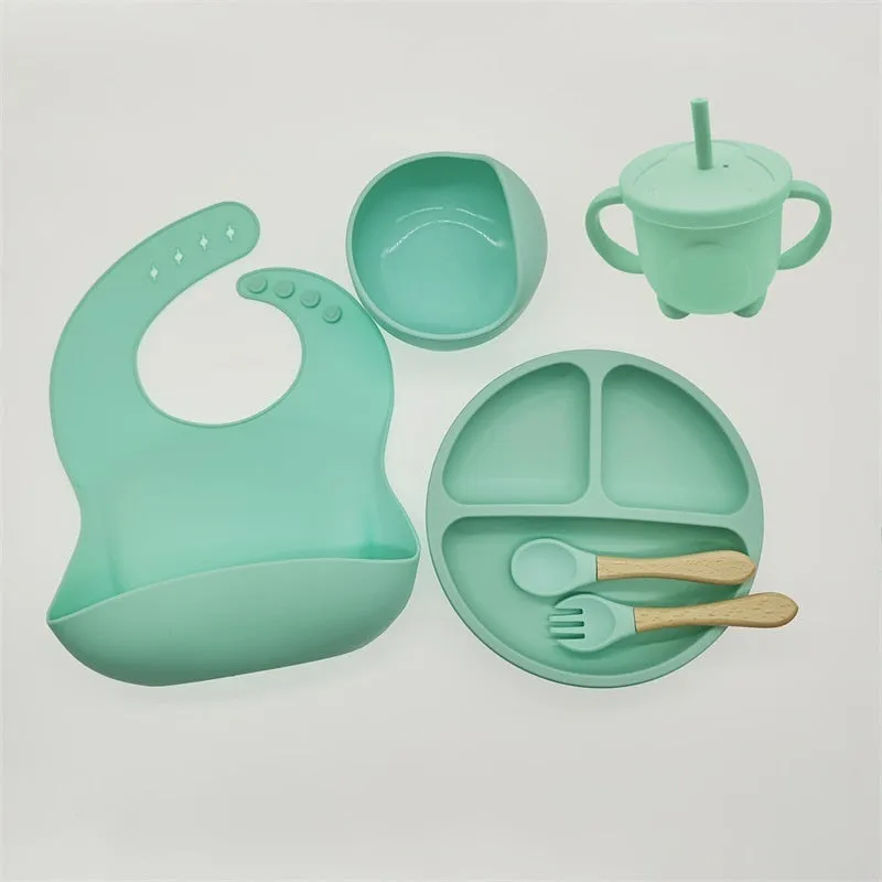 Baby 6/8-piece Silicone Tableware Set