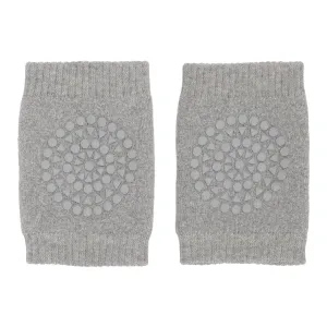 Baby anti-slip knee pad with grip for crawling - Grey Melange