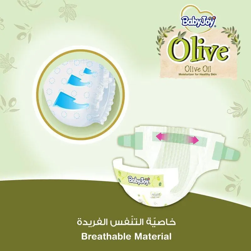 Baby Joy Olive Diapers Mega Box - Size 3 - Medium - 6-12 kg - 168 Diapers