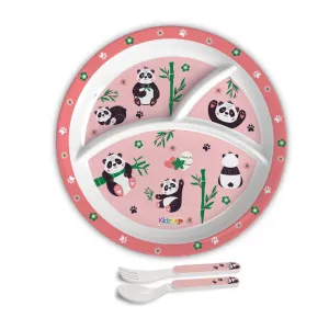 Bamboo Buddies Kids Melamine Meal, Set of 3