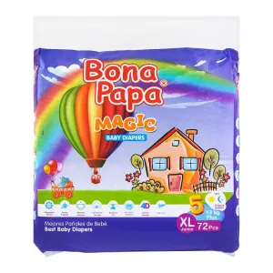 Bona Papa Magic Baby Diapers, XL Junior, No. 5, 13  Kg, 72-Pack