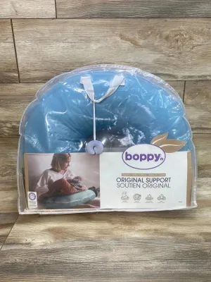 Boppy Nursing Pillow Organic Original Support in Vintage Blue
