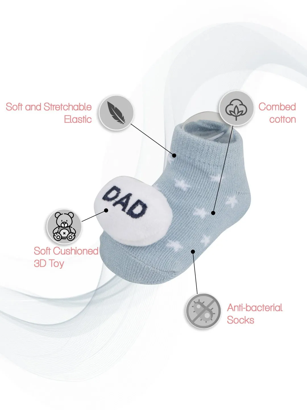 Cherished Steps Mom & Dad Socks Set