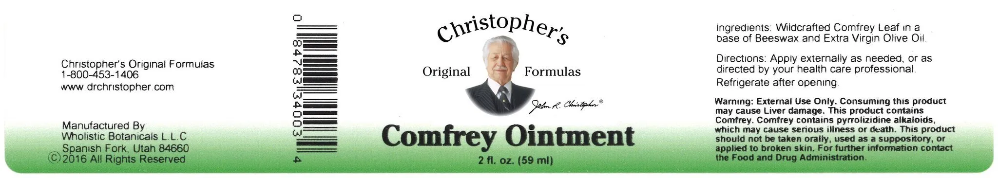 Comfrey Ointment 2 oz.