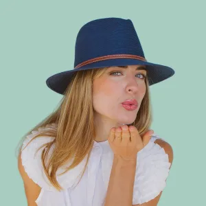 Cooper Fedora Sun Hat Navy