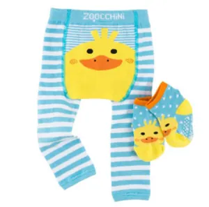 Crawling Legging & Sock Set - Puddles the Duck
