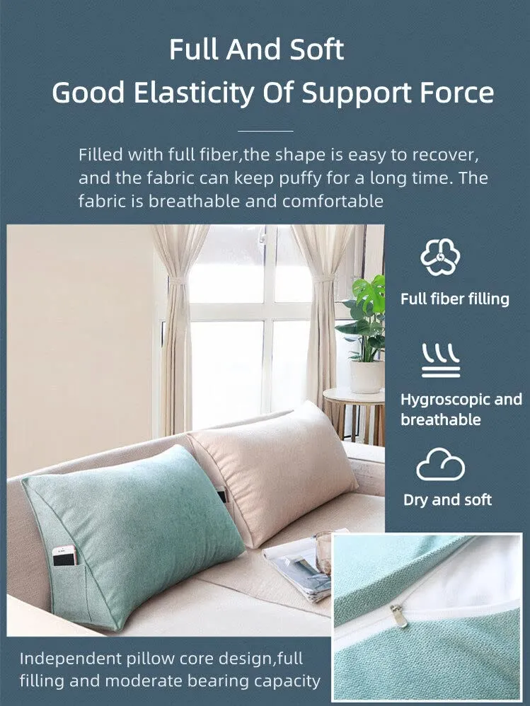 Detachable and Washable Backrest Reading Pillows Support for Women