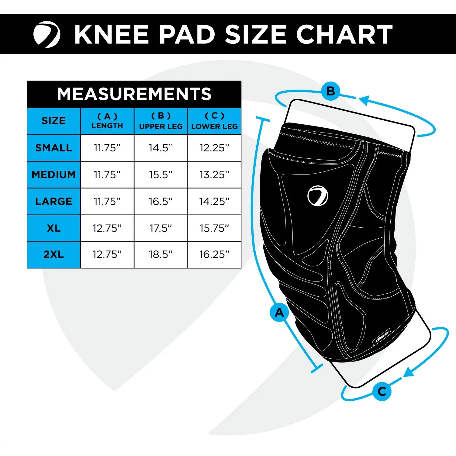 Dye Performance Knee Pads - Dyecam Cyan