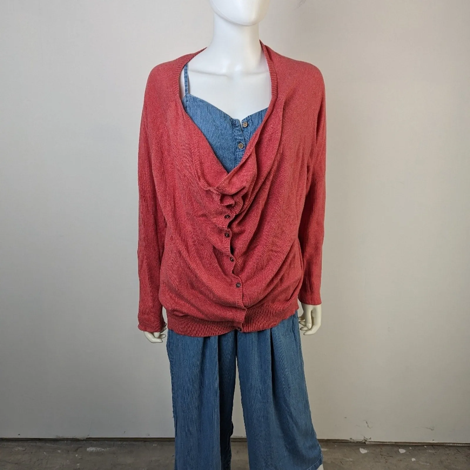 Eileen Fisher Organic Cotton Cardigan - XL