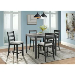 Elements International Martin Grey 5 pc Counter Height Dinette DMT3005CS