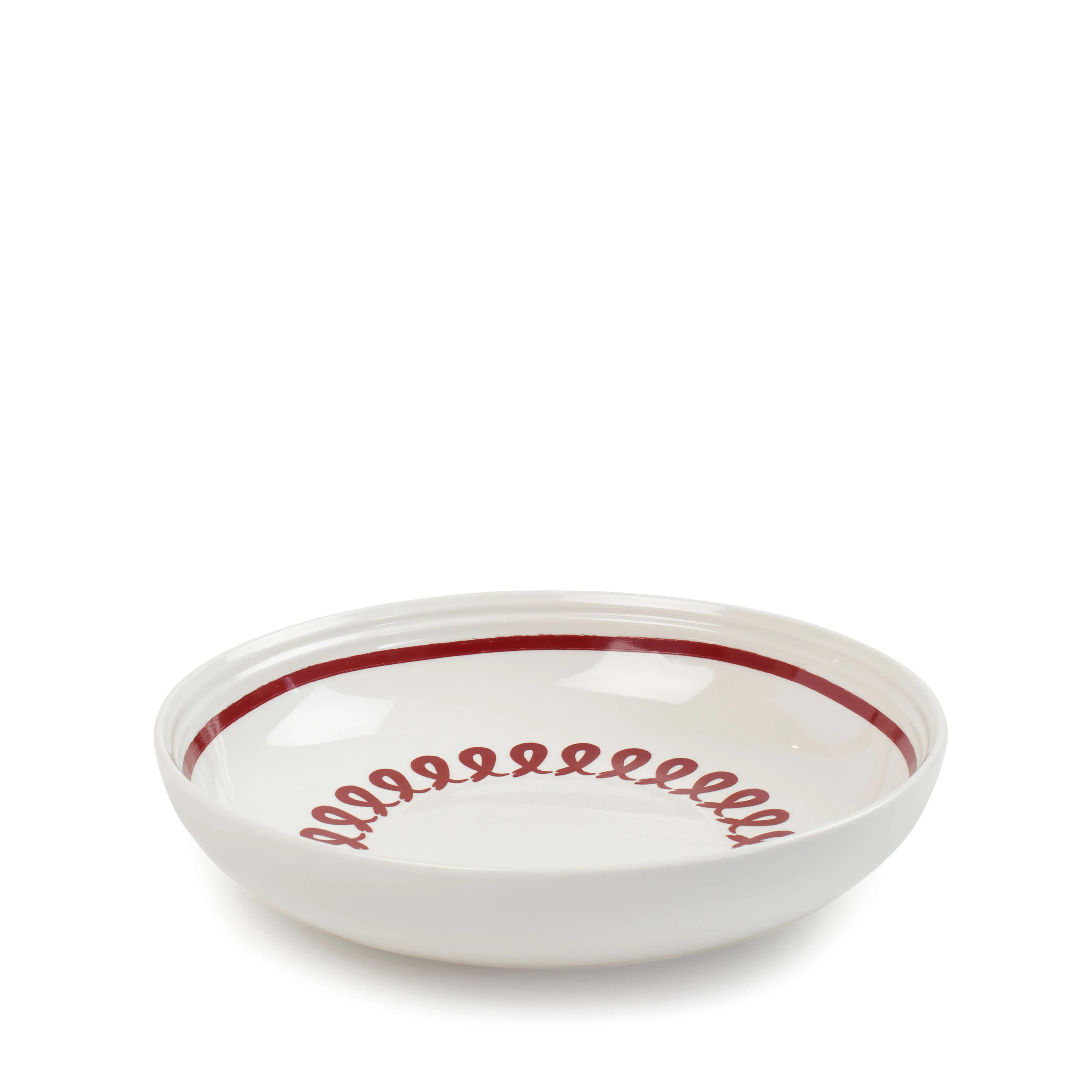 Figo Pasta Bowl 22 x 5cm - Set of 6 - Red