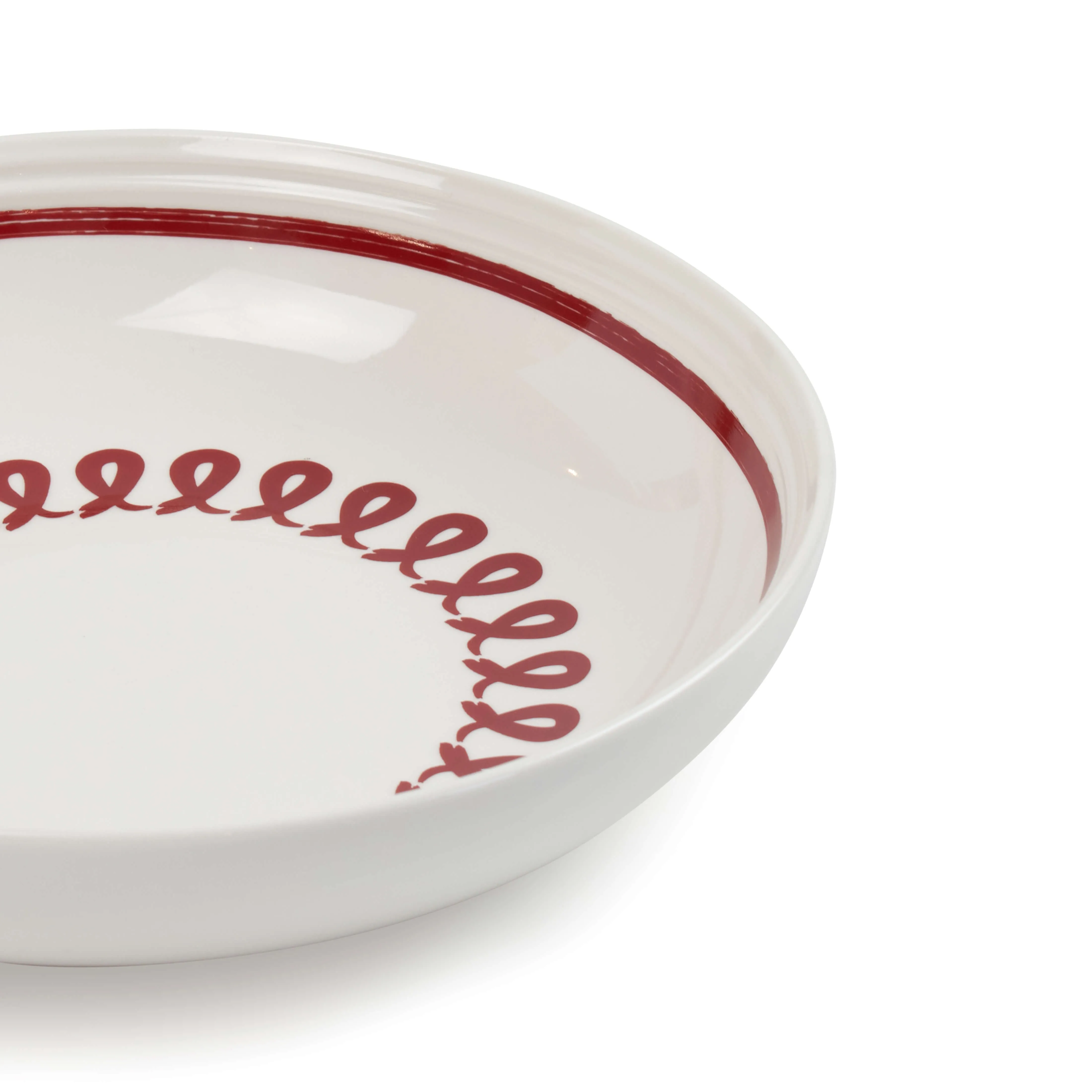 Figo Pasta Bowl 22 x 5cm - Set of 6 - Red