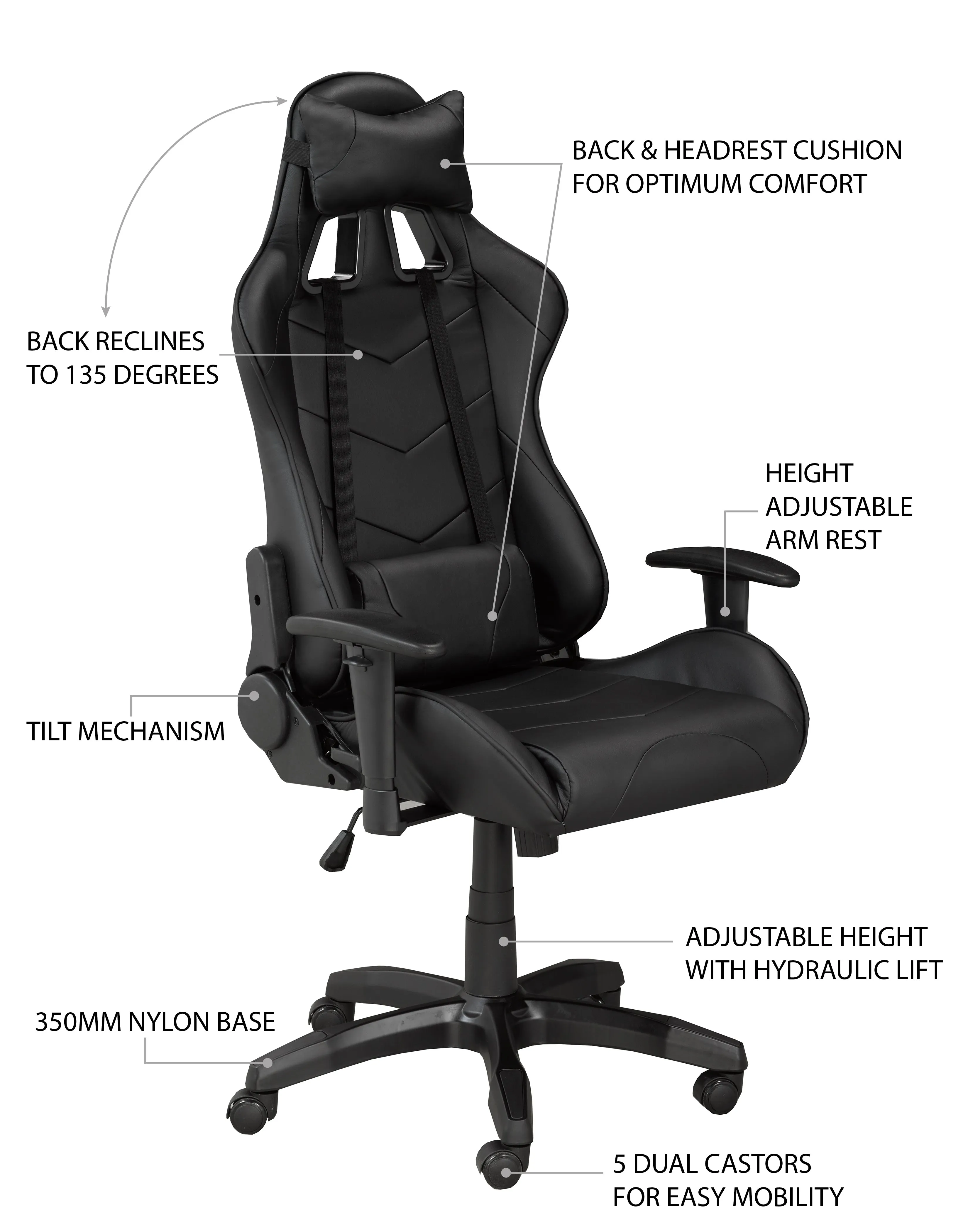 Gaming Chair - Black