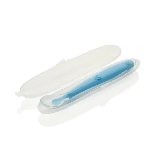 Importikaah Baby Feeding Silicone Spoon to Avoid Lip Cuts - Pack of 2