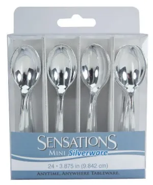 Mini Silver Spoons 24ct