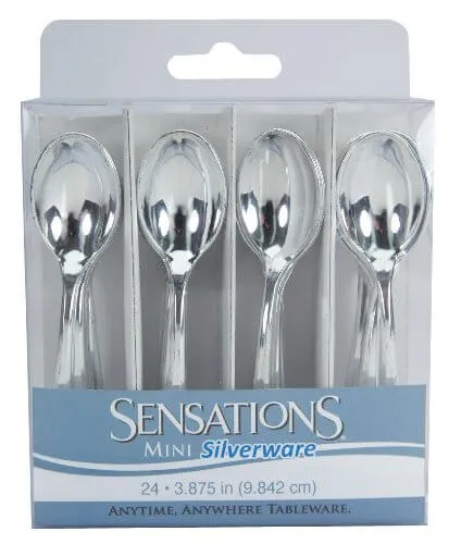 Mini Silver Spoons 24ct