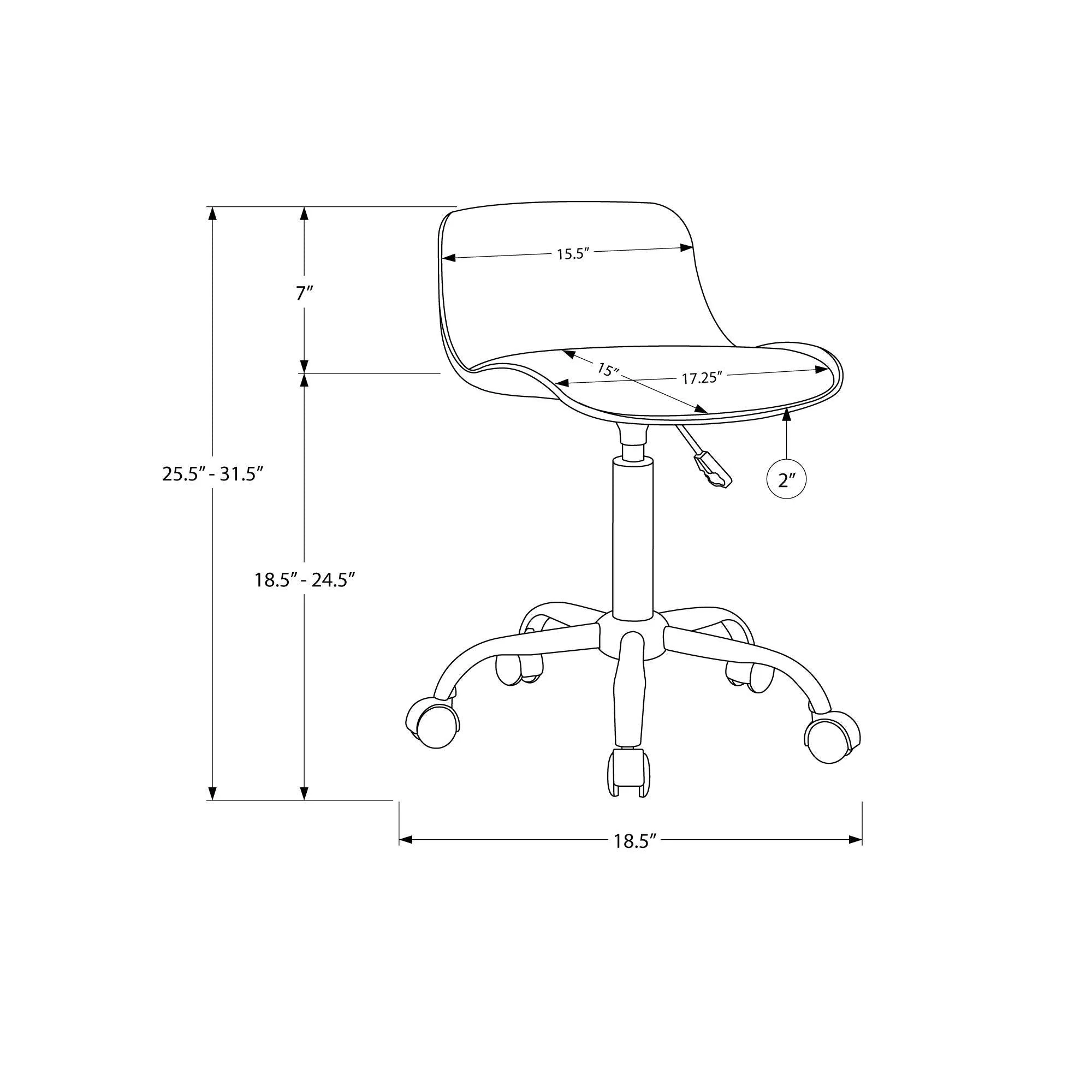 Monarch Sièges pour enfants Chaises de bureau I 7464