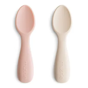Mushie 2-Pack Silicone Toddler Starter Spoons