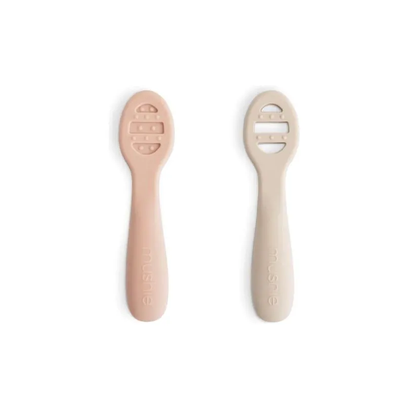 Mushie First Feeding Baby Spoons 2-Pack
