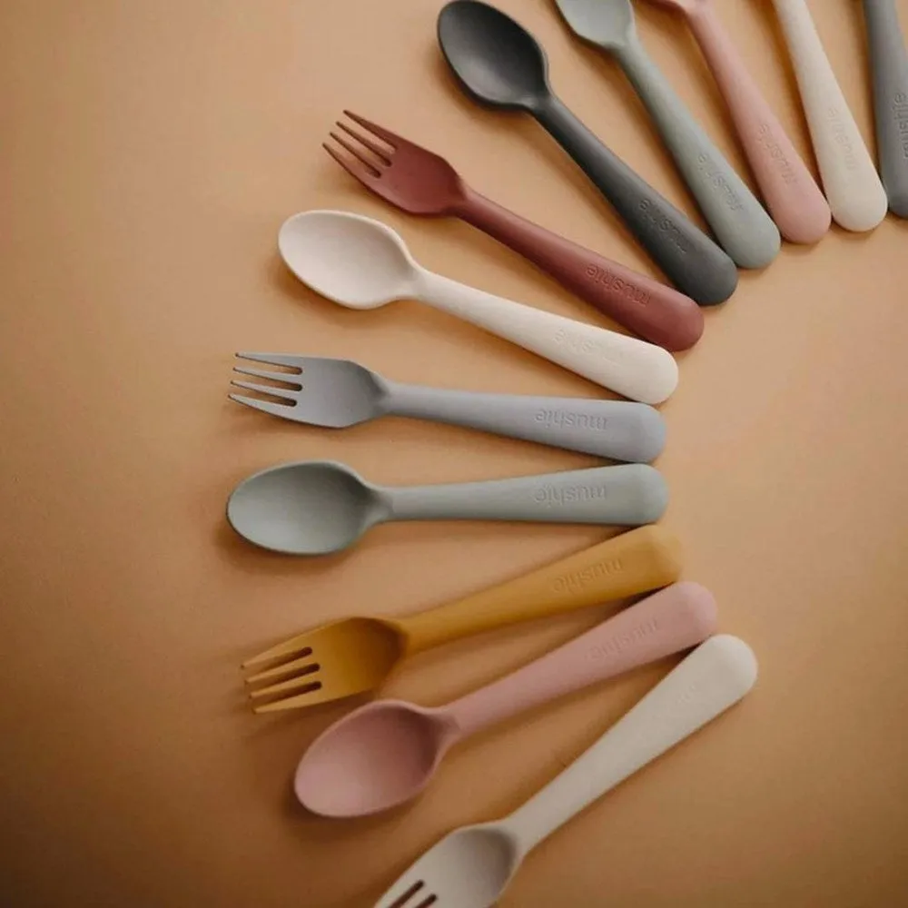 Mushie Fork   Spoon- Woodchuck