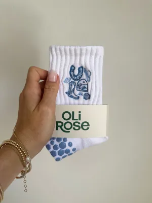 Oli Rose Coastal Cowgirl Pilates Socks
