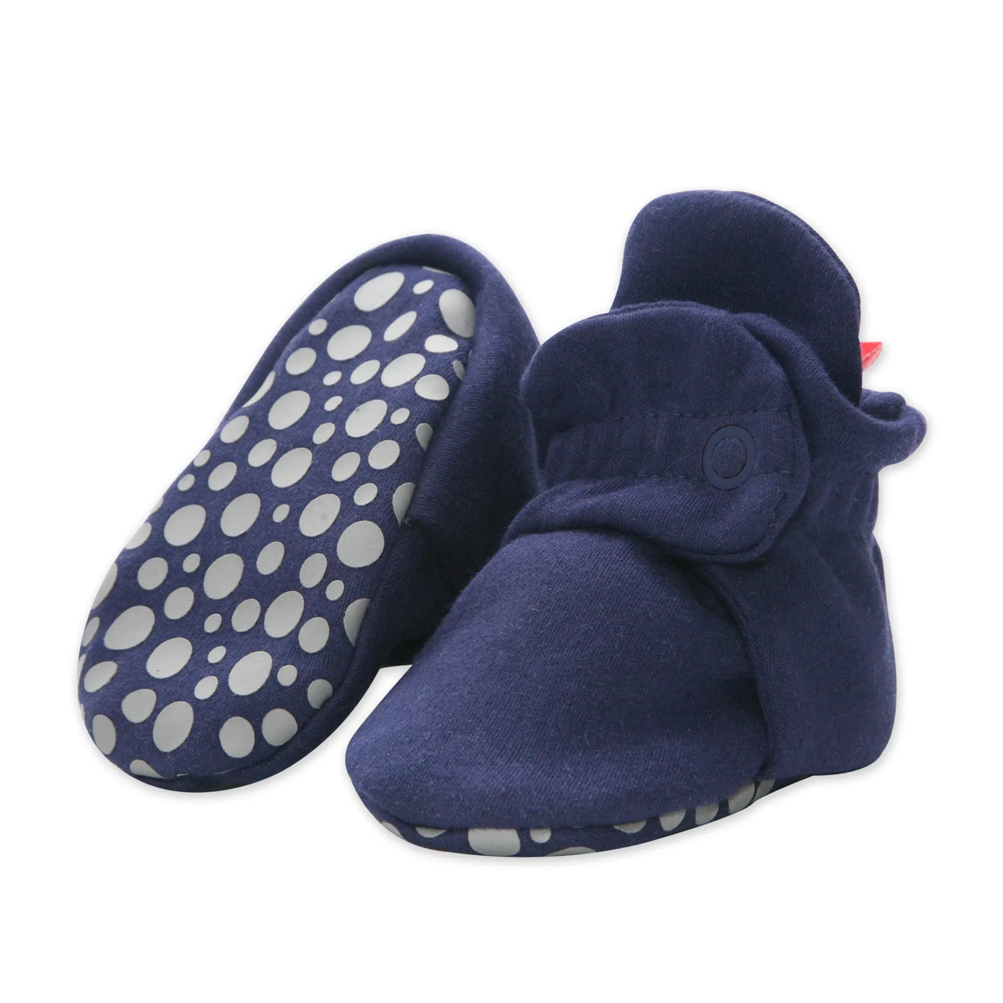 Organic Cotton Gripper Baby Bootie - True Navy