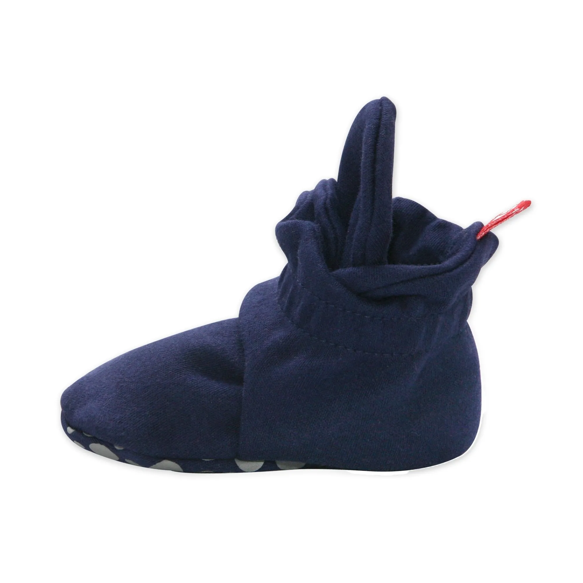 Organic Cotton Gripper Baby Bootie - True Navy