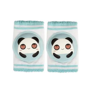 Panda Face Print Blue & White Crawling Knee Pad 12186