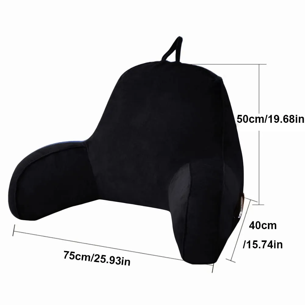 Plush Backrest Reading Pillow Bed Adult Lounge Cushion Back Support