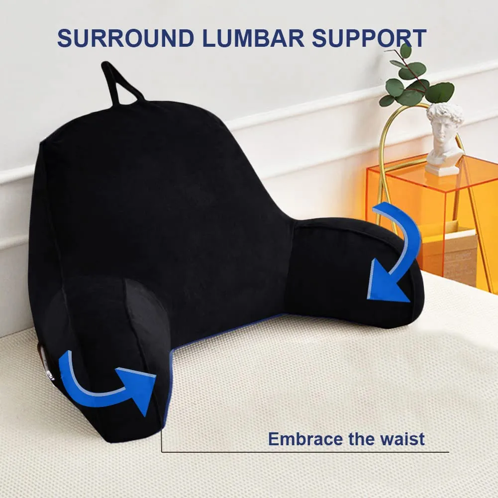 Plush Backrest Reading Pillow Bed Adult Lounge Cushion Back Support