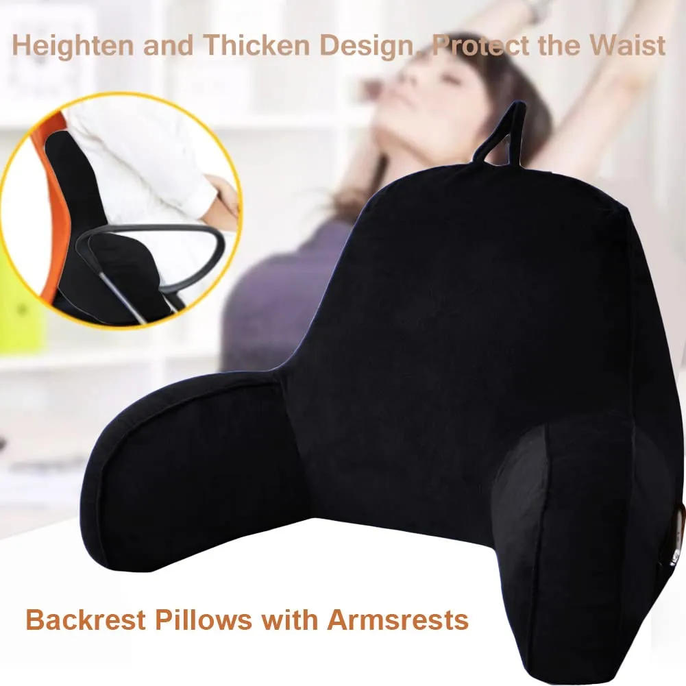 Plush Backrest Reading Pillow Bed Adult Lounge Cushion Back Support