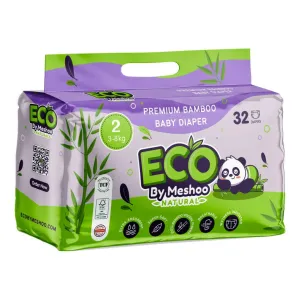 Premium Bamboo Diaper Size 2 (3-8 kg ) 32 pcs