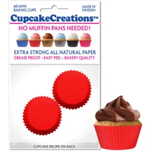 Red Mini Cupcake Liner