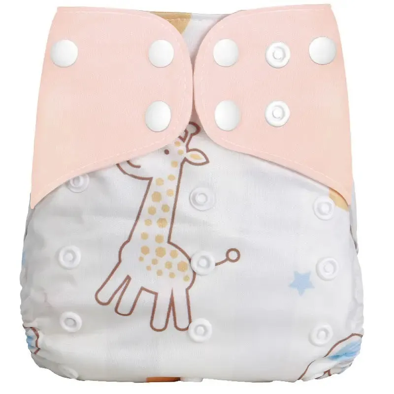Reusable Cloth Diaper with Insert for Babies 0-3 Years