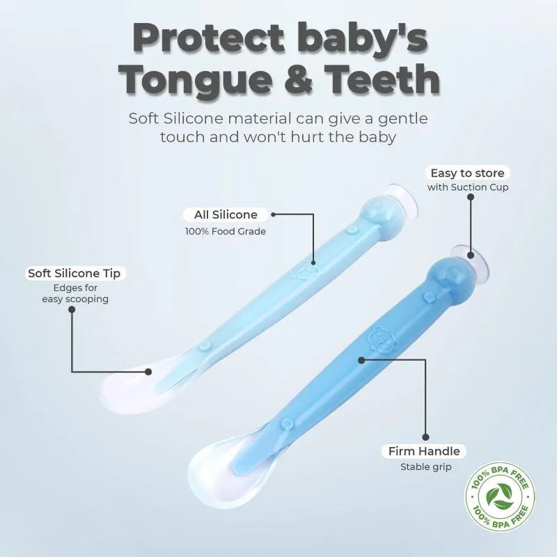 Safe Feed Silicone Baby Spoon Set