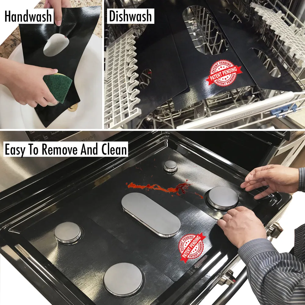 Samsung Stove Protector Liners - Stove Top Protector for Samsung Gas ranges - Customized - Easy Cleaning Stove Liners