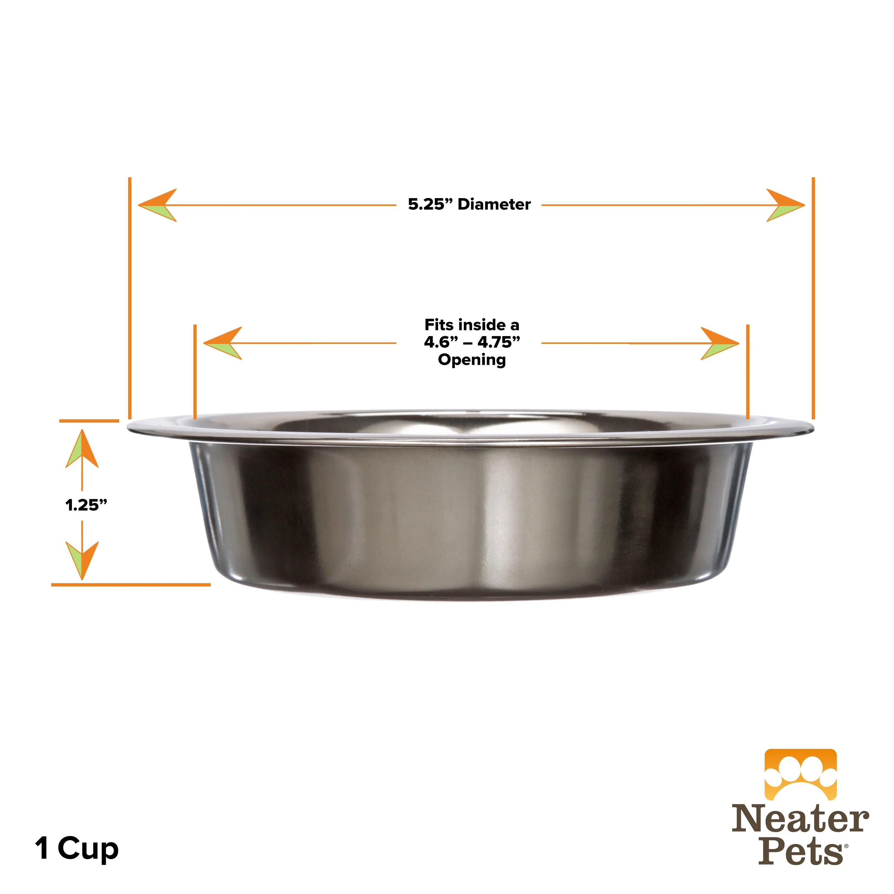 Stainless Steel Replacement Bowls for Neater Feeder