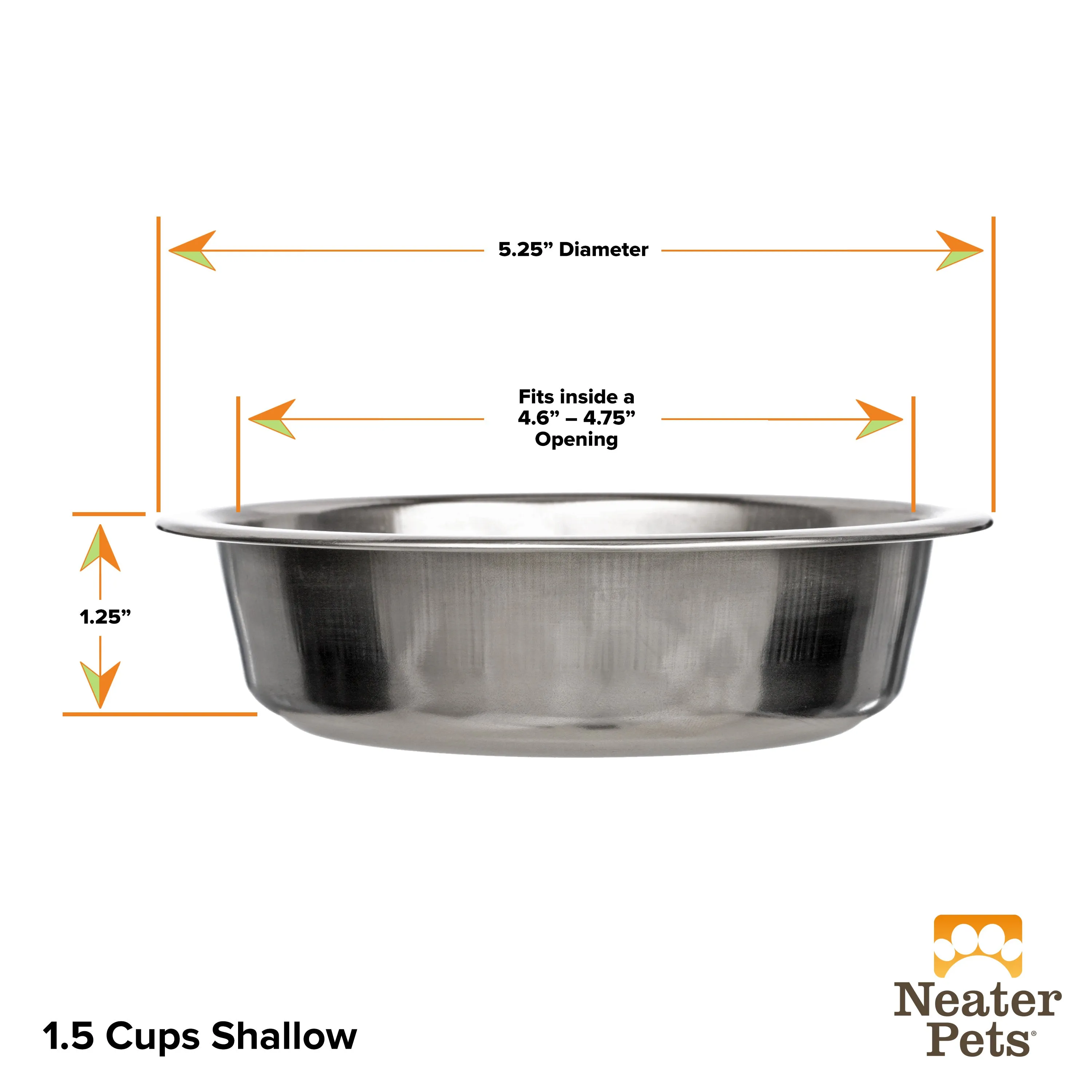 Stainless Steel Replacement Bowls for Neater Feeder