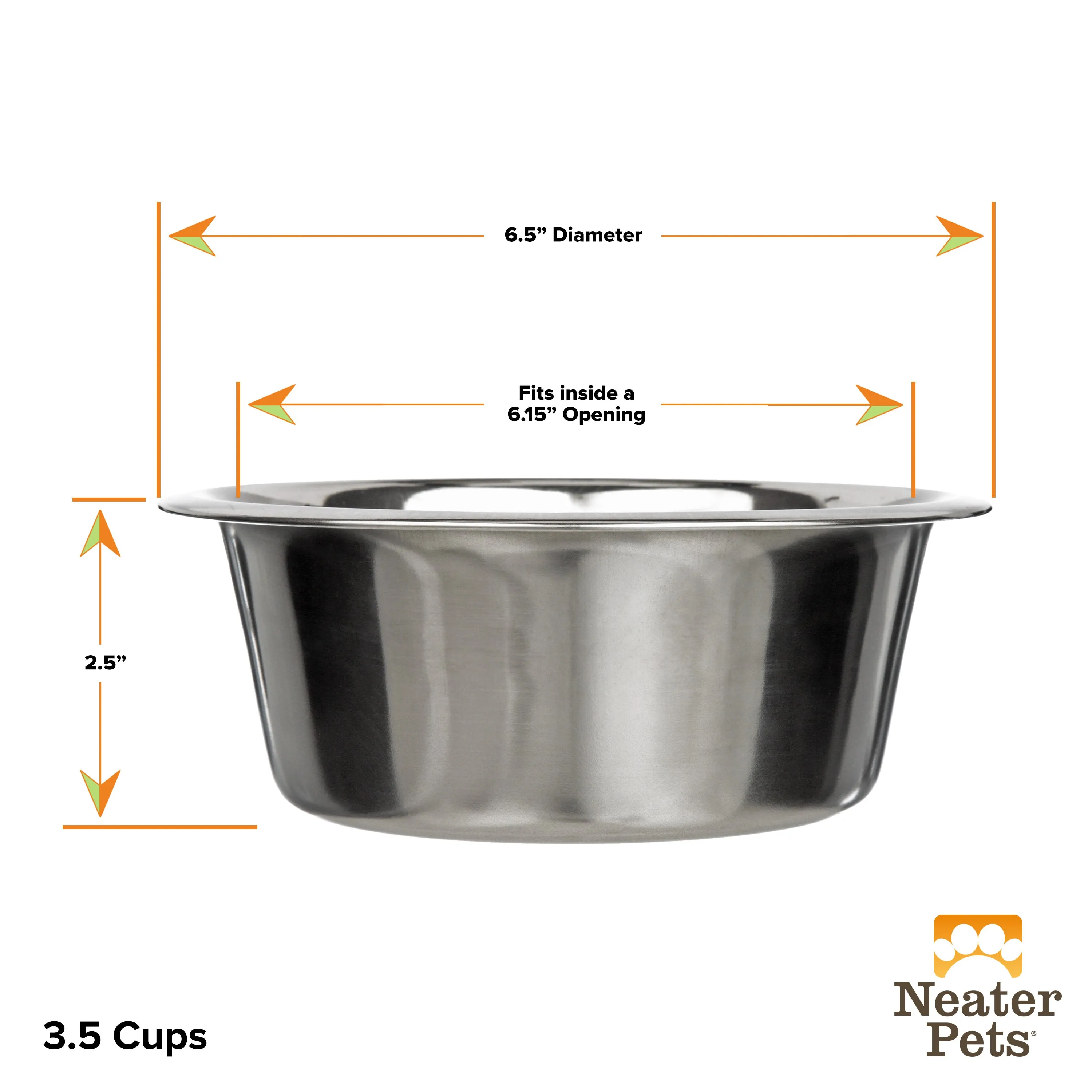 Stainless Steel Replacement Bowls for Neater Feeder
