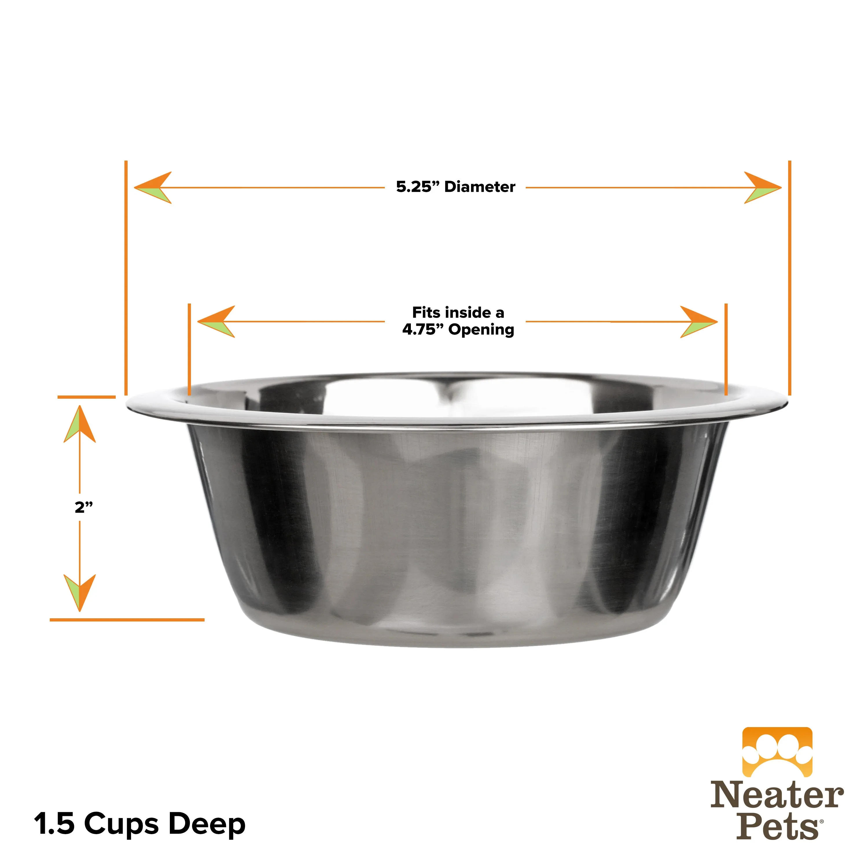 Stainless Steel Replacement Bowls for Neater Feeder