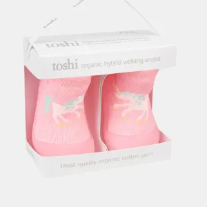 Toshi Hybrid Walking Socks Jacquard Unicorn